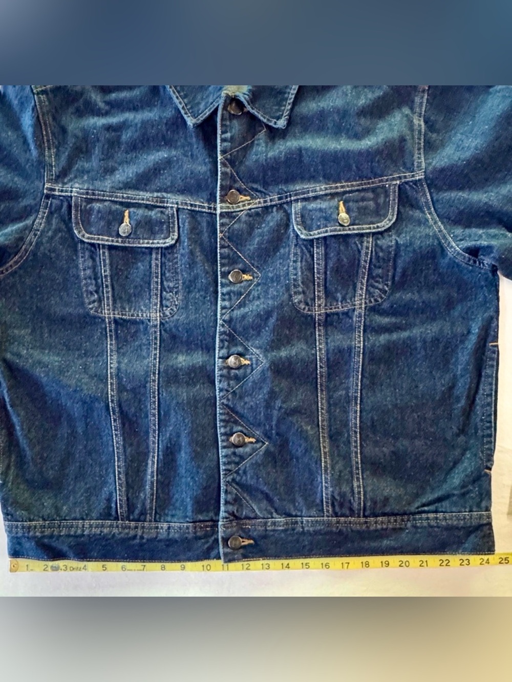 Chaps Denim Men’s Classic Trucker Jacket 100% Cotton (XXL) NWOT - Picture 11 of 17